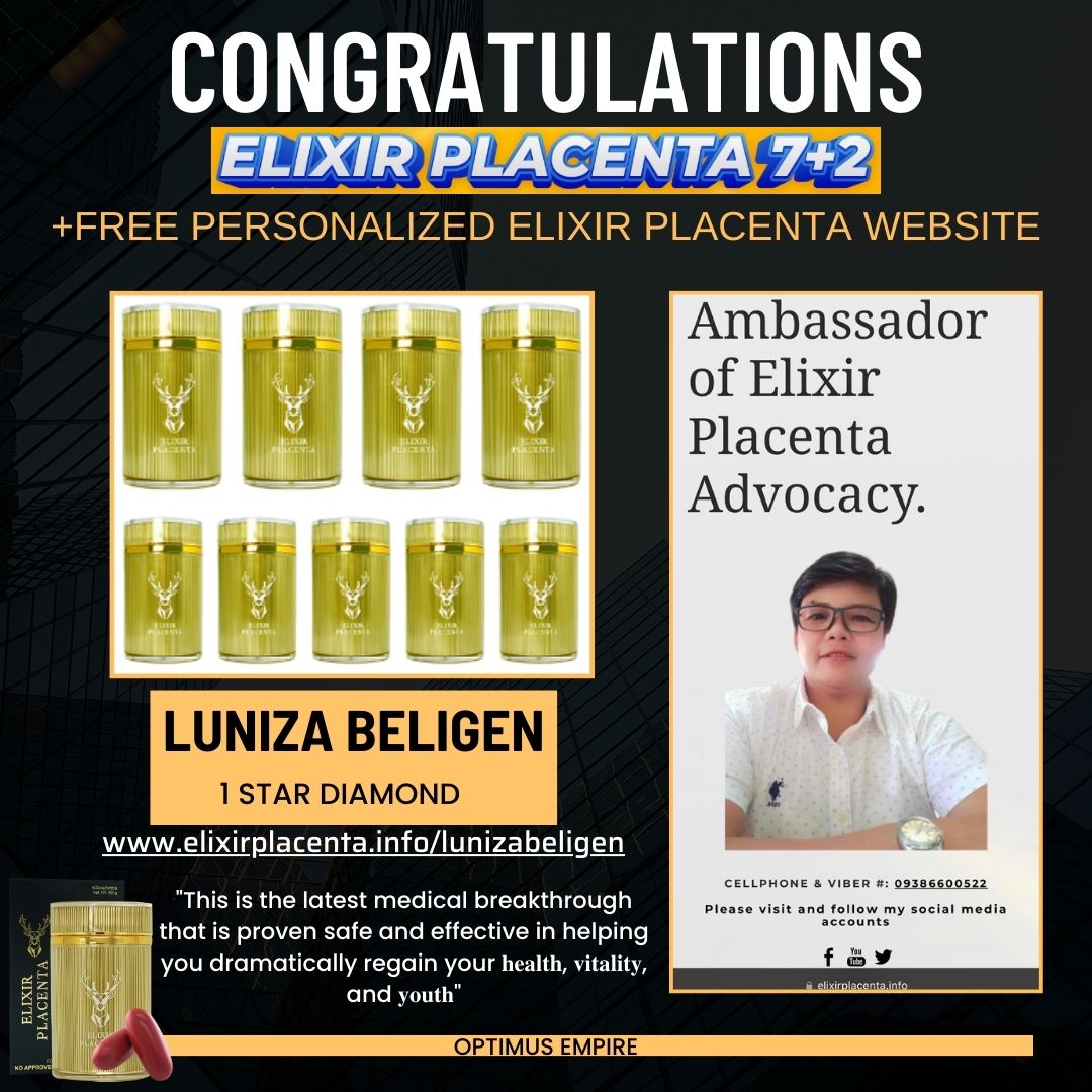 ElixirPlacenta's tweet image. Congrats Dieseljag Kaw from Ilocos for availing Auto Diamond (7+2) with free Subscription of Personalized Elixir Website as Brand Ambassador 📷📷
Visit 📷 elixirplacenta.info/lunizabeligen

#elixirplacenta #brandambassador