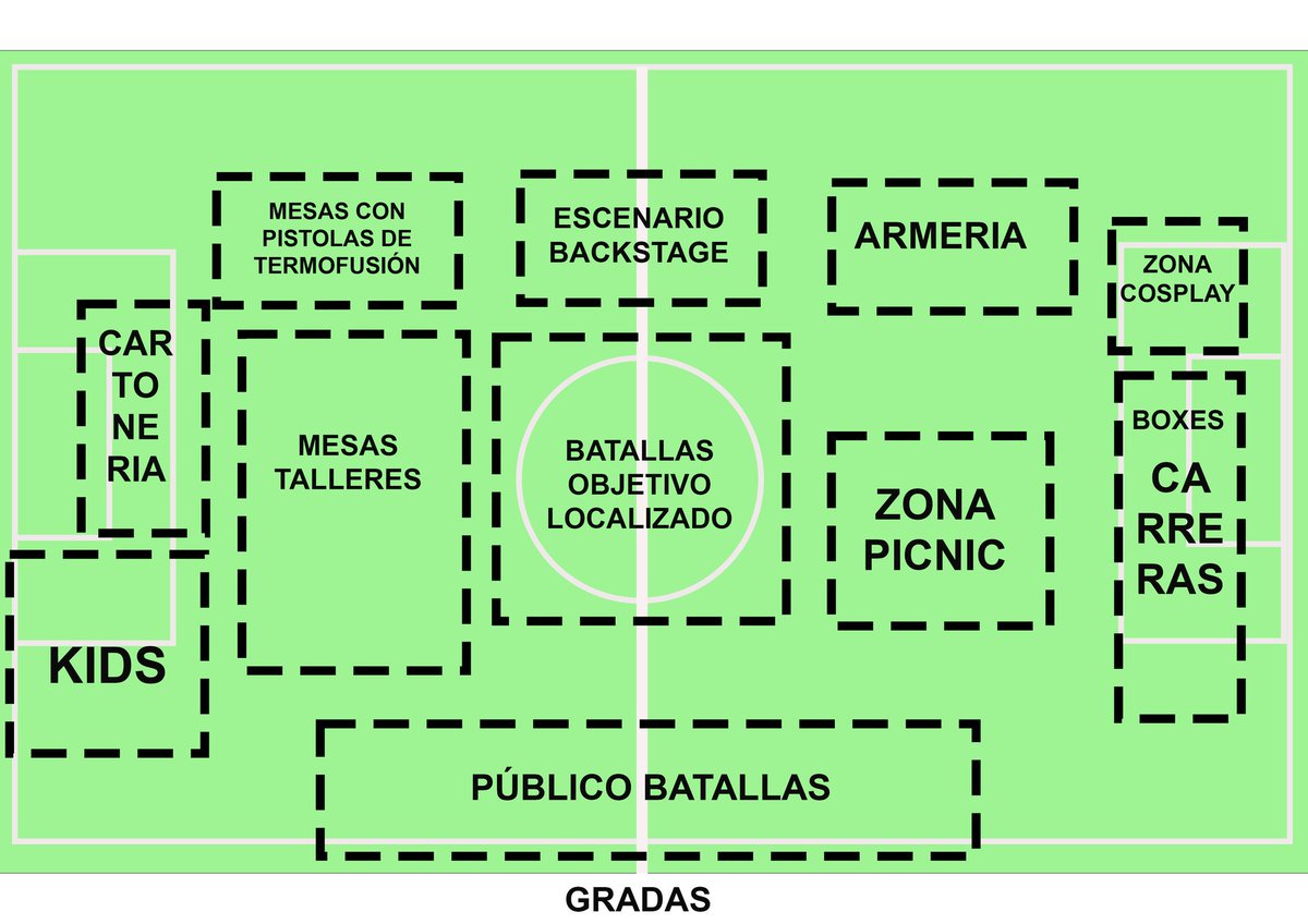 CartonBattle's tweet photo. Y aquí tenéis el mapa de todas las zonas que hemos preparado para que no os perdáis :) https://t.co/Z9xCxzYvrg