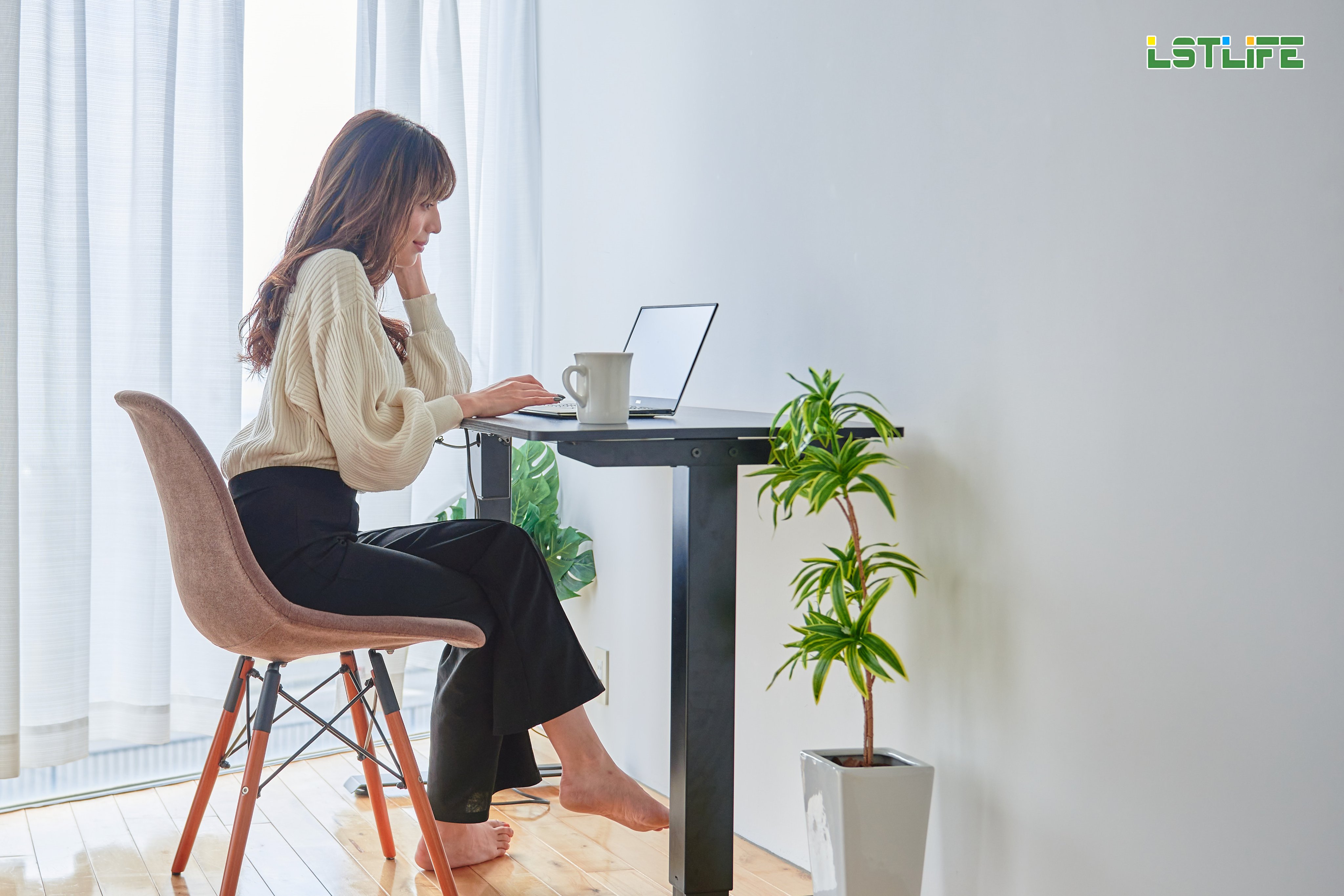 Lst life 昇降デスク 電動 LST LIFE 電動 昇降式デスク 2モーター 120*60cm