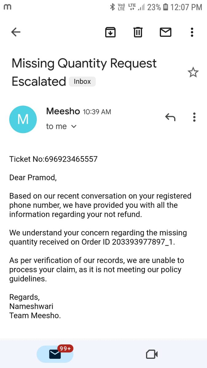 Aniket99168751's tweet photo. @Meesho_Official 
@meesho_support 
@Meesho_kh 
@viditaatrey 
@barnwalSanjeev 
Dear team order is '203393977897_1
Its missing I told them they denied just  some unethical reason for 3 days wait.
I m newly blogger for unpacking video and I hv yours to in clearly show no item in box https://t.co/wvdoVZ5VO9