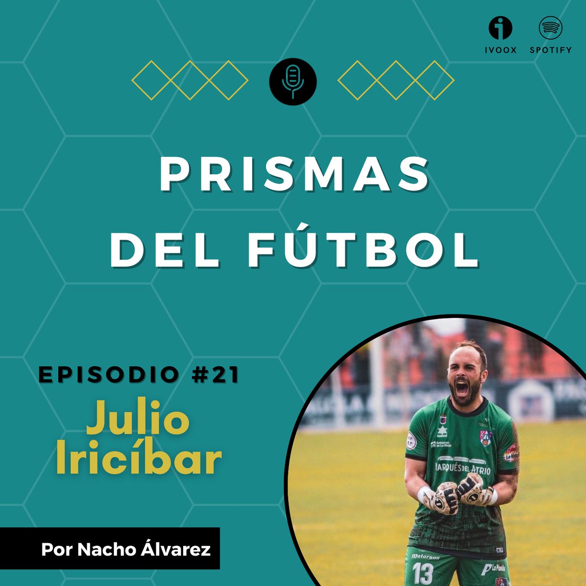 EPISODIO 21 - <a href="/julio_julio1/">Julio Iricibar B.</a>

Una vida en la portería, experiencias y anécdotas, el portero en el entrenamiento  📚.

▶️ Spotify: open.spotify.com/episode/6D2y7E…
▶️ iVoox: go.ivoox.com/rf/117702173

Agradezco mucho un retweet🔁, una reproducción⏯️ y vuestro feedback🗣.

❗️GRACIAS❗