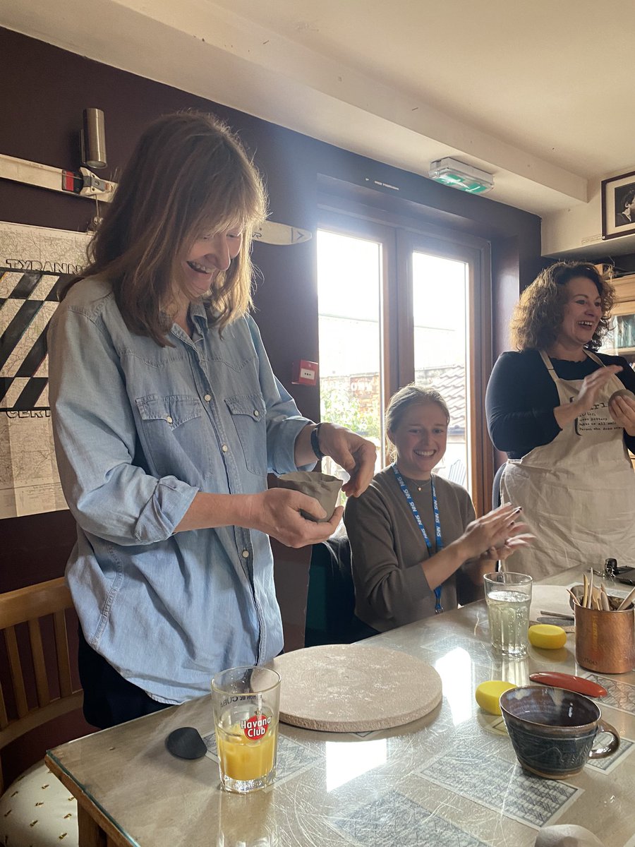 Rachel (@rachelmh_rmn) on Twitter photo Team building yesterday with Charlotte Baxter Pottery was so much fun! Did end up leaving with blue glaze all over my face 👍🏼 <a href="/cwpnhs/">Cheshire and Wirral Partnership NHS FT</a>
Charlotte Baxter Pottery:
instagram.com/charlotte_baxt… Team building yesterday with Charlotte Baxter Pottery was so much fun! Did end up leaving with blue glaze all over my face 👍🏼 <a href="/cwpnhs/">Cheshire and Wirral Partnership NHS FT</a>
Charlotte Baxter Pottery:
instagram.com/charlotte_baxt…