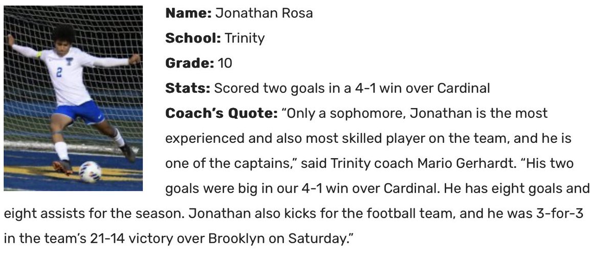 Trinity Athletics - Men’s Soccer - Mario Gerhardt tweet media