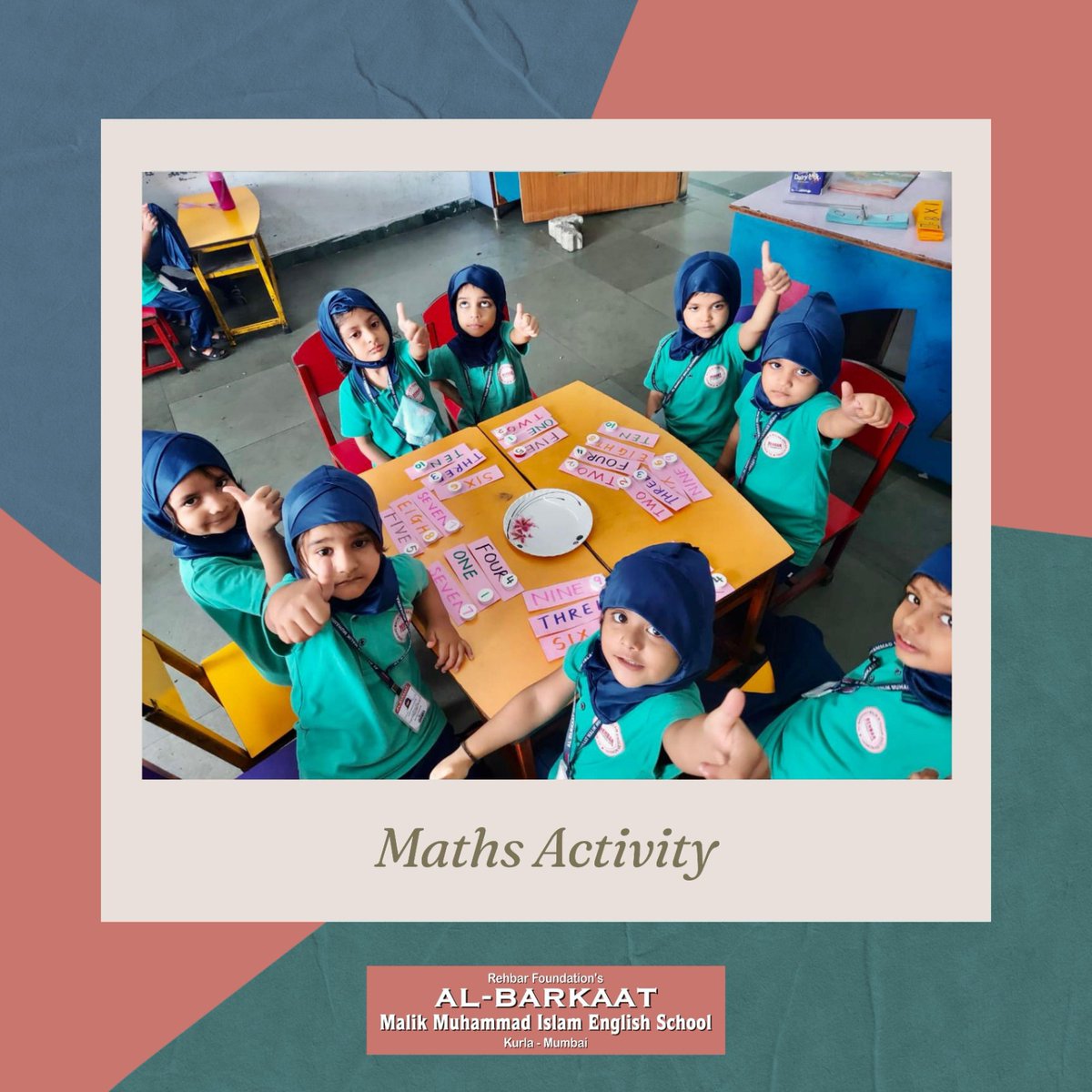 albarkaatschool's tweet photo. Our pre primary section students had their Maths activities at Albarkaat school. 

Here are the glimpses of our students engaging in Alignment with the national education policy.

#AlBarkaatSchool #MathActivity #RehbarFoundation #Kurla #Mumbai #Education #Students https://t.co/QIcRBHvzaD