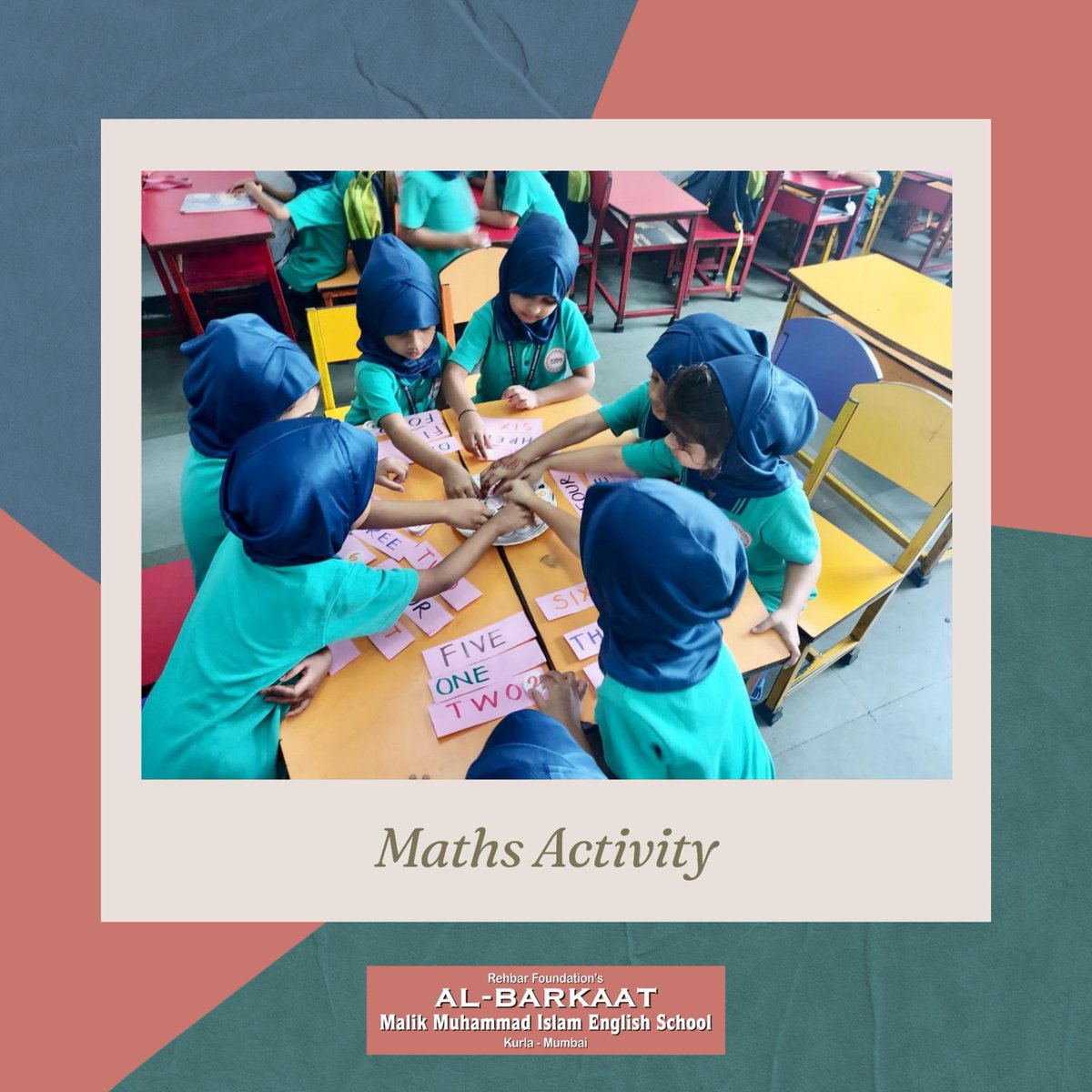 albarkaatschool's tweet photo. Our pre primary section students had their Maths activities at Albarkaat school. 

Here are the glimpses of our students engaging in Alignment with the national education policy.

#AlBarkaatSchool #MathActivity #RehbarFoundation #Kurla #Mumbai #Education #Students https://t.co/QIcRBHvzaD