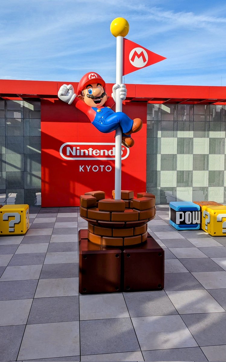 camelliakyoto's tweet photo. The Nintendo Store Kyoto opens next week, but we got to have a sneak peek today.

My wallet is so much lighter🥹

#京都 #Kyōto #Japan #Nintendo #NintendoStore #NintendoStoreKyoto #SuperMarioBros https://t.co/nugTHEuSVu