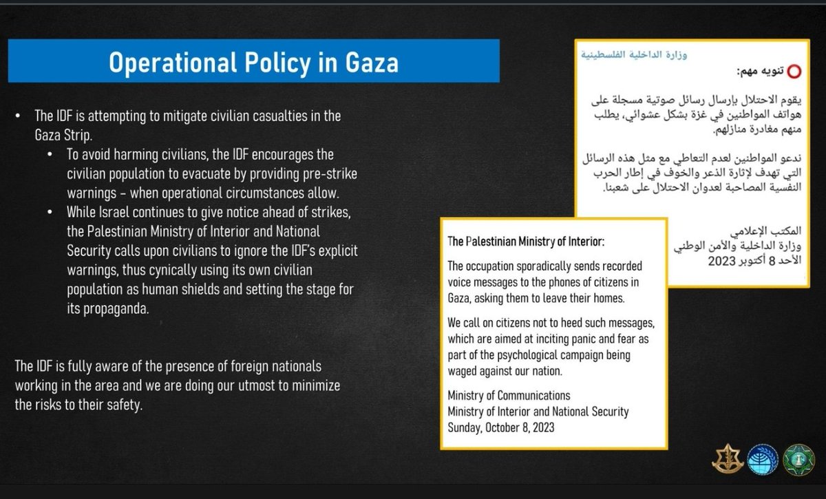 IDF minimizes civilian casualties on both sides. 

Hamas maximizes civilian casualties on both sides. 

#UntilHamasIsGone