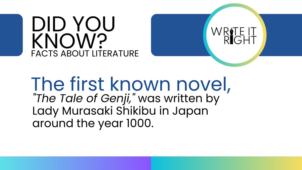 Do you have a literary fact to share with us?
#Didyouknow #factaboutliterature #novel #thetaleofgenji