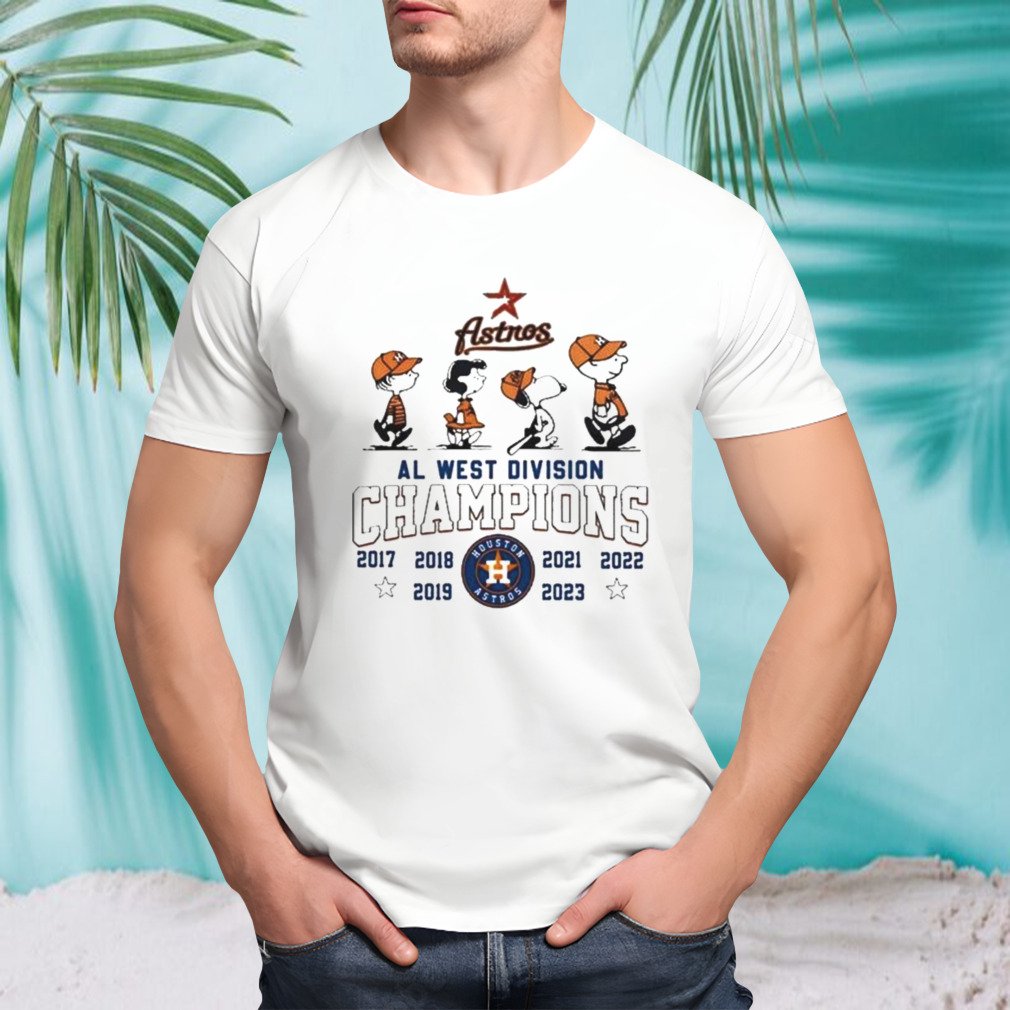 CVCTee-Shirt on X: Peanuts Snoopy And Friend Houston Astros 2017-2023 Al  West Division Champions Shirt    / X