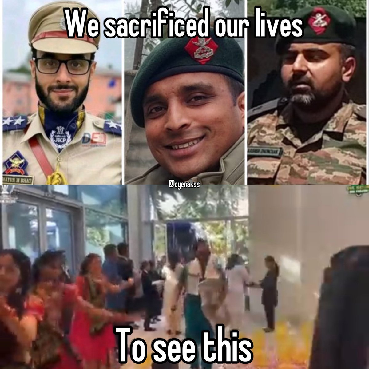 shashank1107's tweet photo. @krunalp531 @iNishant4 @IPrabhakarSP @naturalphoton @Anti_Congressi @Imonikarajput13 @Vadicwarrior @Sanatanii_ @shalu_sk @UPkiBeti @harshkkapoor Shame on you @bcci @BJP4India
@JayShah @SrBachchan
@amitmalviya #ArijitSingh
#Nehakakkar
#Performanceinindopak match

Our soldiers doesnt deserve this attitude from @BJP4India
#BoycottIndoPakMatch https://t.co/0u24Wcn7r6