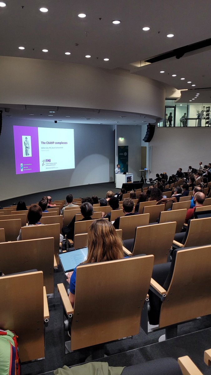 EMBLEvents's tweet photo. @MarcBhler4 from @FMIscience kicks off Day 3 at #EESNoncoding with his talk on 'The ChAHP complexes' 👀 Have a great day everyone! https://t.co/z7mQTCQKRX