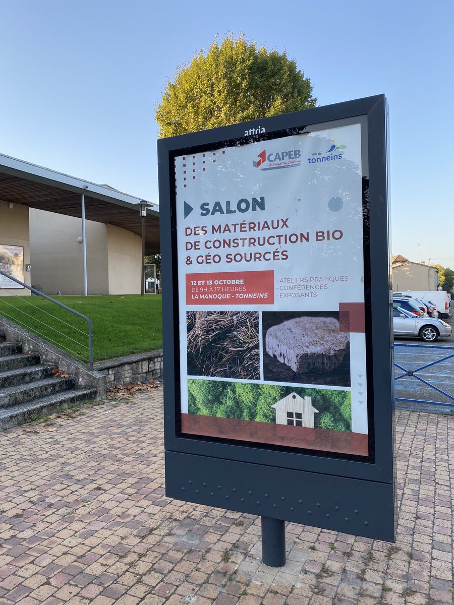 acmg54JFB's tweet image. Ce matin avec ⁦@EauClimat⁩ nous vous attendons au salon des matériaux de construction bio &amp;amp; géo sourcés de 47 ⁦@capeb_fr⁩ ⁦@VilledeTonneins⁩ à la Manoque