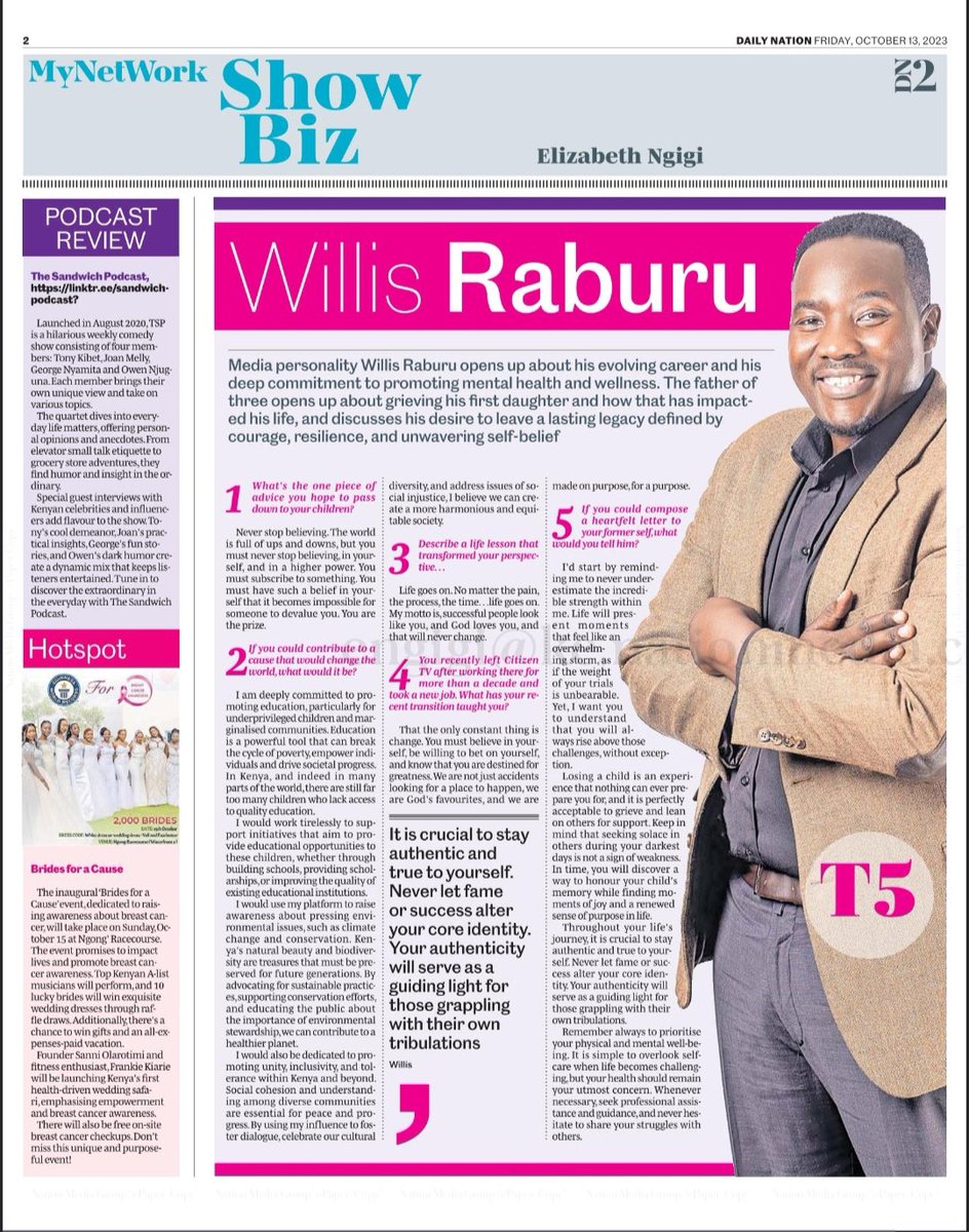 On <a href="/NationAfrica/">Daily Nation</a> today! Grab a copy thanks <a href="/nyambs_liz/">Elizabeth Ngigi</a>