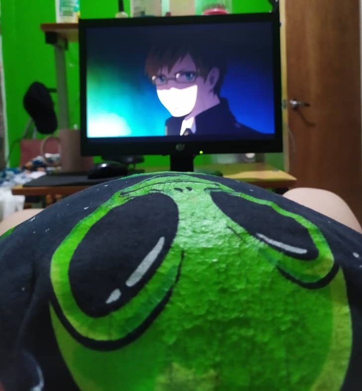 Rose_D2099's tweet photo. I love watching anime but my belly is so big right now, I can barely see the screen! 

#pregnant #pregnancy #fakebelly #fakepregnant #pregnantpretend #pregnantrp https://t.co/dnYya0NY6h