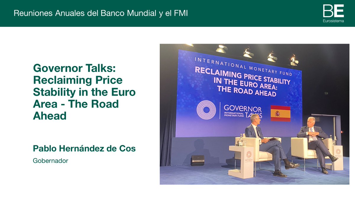 Si no pudiste seguir en directo la participación del gobernador #bdeHdeCos en los "Governor Talks" organizados durante los #IMFMeetings ya tienes disponible la grabación del evento en este enlace 🎥 imfconnect.org/content/imf/en…  <a href="/MoroccoAM2023/">MoroccoAM2023</a> @Worldbank <a href="/IMFNews/">IMF</a> #bdeDiscursos