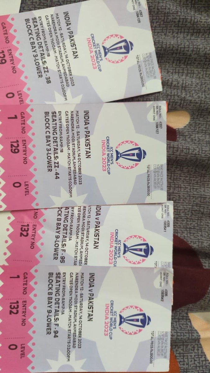 TalkSick_hoon's tweet photo. Two tickets available for Ind vs Pakistan interested  ones dm asap👀

Either B block or C block any two 

#INDvsPAK #IndiavsPakistan https://t.co/aYXtvGLMIB