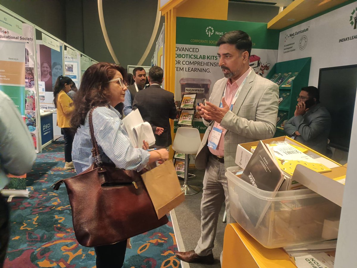 NextEducationIn's tweet photo. We're thrilled to share moments from our unforgettable day at the 10th #IndiaCSRSummit2023, a gathering of visionary minds in the realm of corporate social responsibility. Held on October 11th and 12th in #NewDelhi. We proudly showcased our unique offerings to the #CSRCommunity https://t.co/Ch2x2V93kC