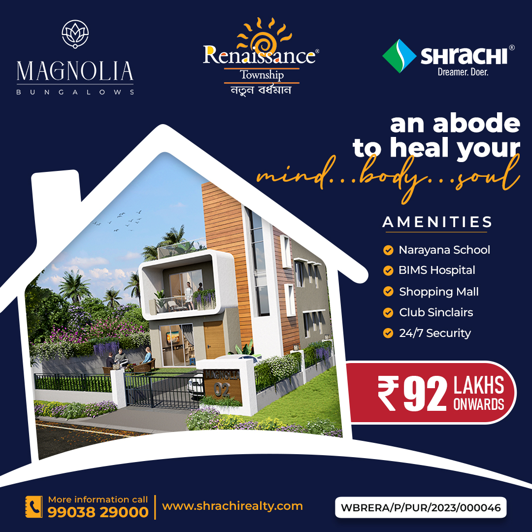 BengalShrachi's tweet photo. Experience the charm of Magnolia Bungalows where luxury meets tranquility. Discover the epitome of fine living in the exquisite Renaissance Township Bardhhaman
Visit : https://t.co/aozgS4kJqw
#RealEstate #MagnoliaResidences #LivingInStyle #LuxuryApartments #RenaissanceTownship https://t.co/vfmDTRL2Qx