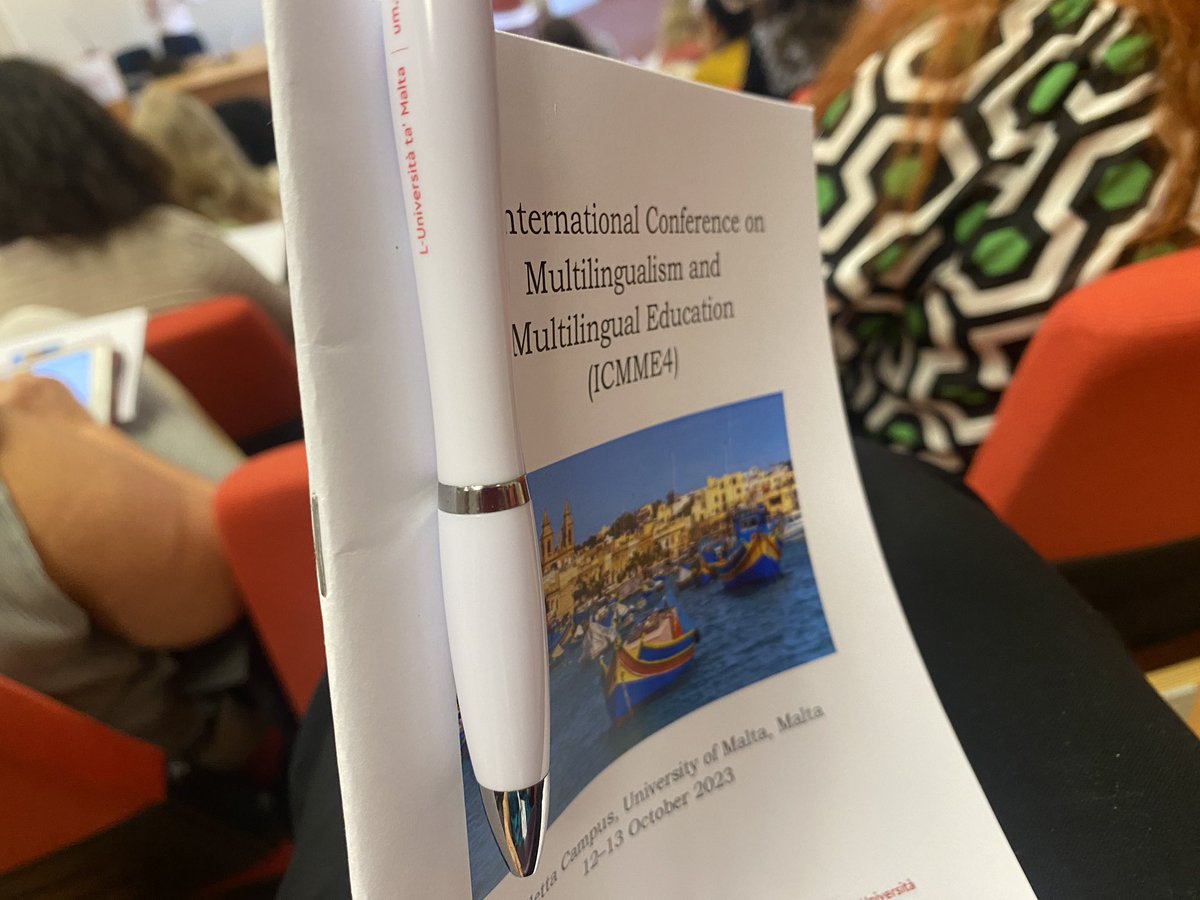 ana_sorok's tweet photo. Presented a paper on autobiographical bilingual memories encoded in multiple languages at the 4th International Conference on Multilingualism and Multilingual Education (ICMME4) hosted at the University of Malta, Valletta Campus #ICMME4 #multilingualism #bilingualmemory https://t.co/sLNNAbnf2H