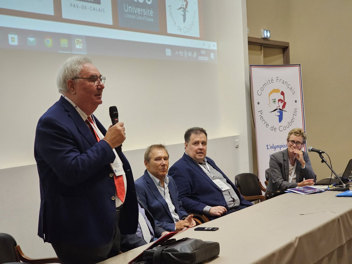 fBariseau's tweet photo. A l’approche des JOP, le @Cdos62 , l’@ULCO_Univ et le Comité Pierre de Coubertin @andre_leclercq3 mettent à l’honneur les valeurs de l’olympisme « excellence amitié respect » au travers d’activités sportives, de conférences et colloques  @hautsdefrance . https://t.co/EbRiXqcNpd