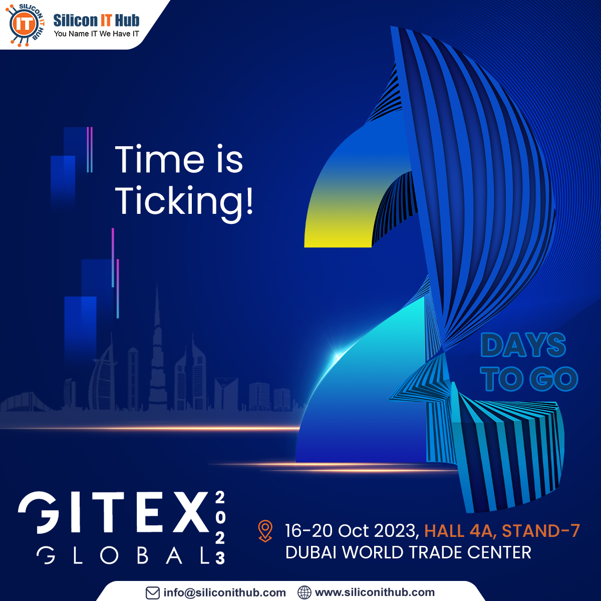SiliconITHub's tweet photo. The mega #technology event is about to start and our team of experts is ready to discuss, brainstorm, and assist you in leveraging the advantage of technological advancements.
📷 Booth No. 4A-07
📷 World Trade Centre, Dubai
📷 October 16-20, 2023
#siliconithub at #aieverything https://t.co/v4MVpeAYls