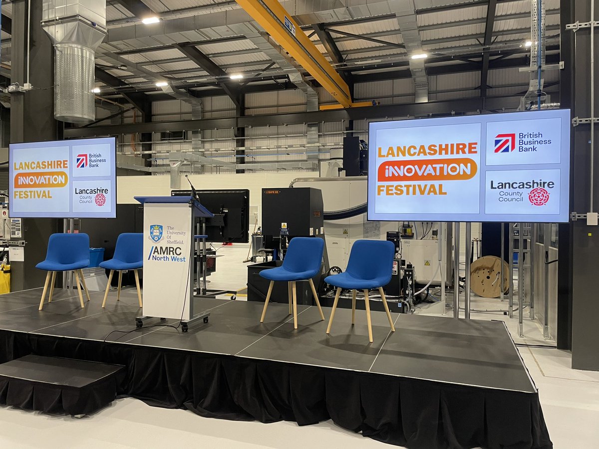 LancsInnovation's tweet photo. Today is the day of the Lancashire Innovation Festival 2023 here at AMRC North West! π
The #LANIF23 is supported by @BritishBBank π
We are looking forward to showing how Lancashire businesses engage with innovation and how they implement it.
#LANIF23 https://t.co/Xiek6xfENd