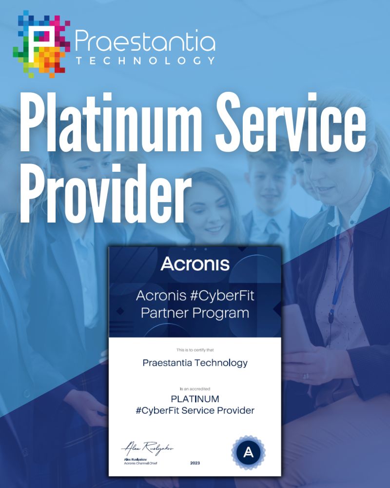We are proud to announce we are now Platinum Partners with <a href="/Acronis/">Acronis</a>!👏

A big thank you to Yoraan, Emily and the rest of the Team at Acronis!😁

#Acronis #ITSupport #ITSolutions