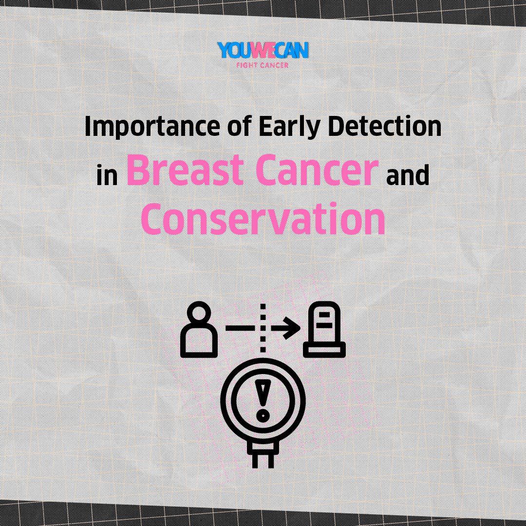 YOUWECAN's tweet photo. Early detection not only increases survival chances but also reduces the need for radical treatments. 

Breast conservation, a procedure that removes the cancerous lump while preserving the breast's appearance, has become the gold standard for early-stage breast cancer. https://t.co/fMS6APdo17