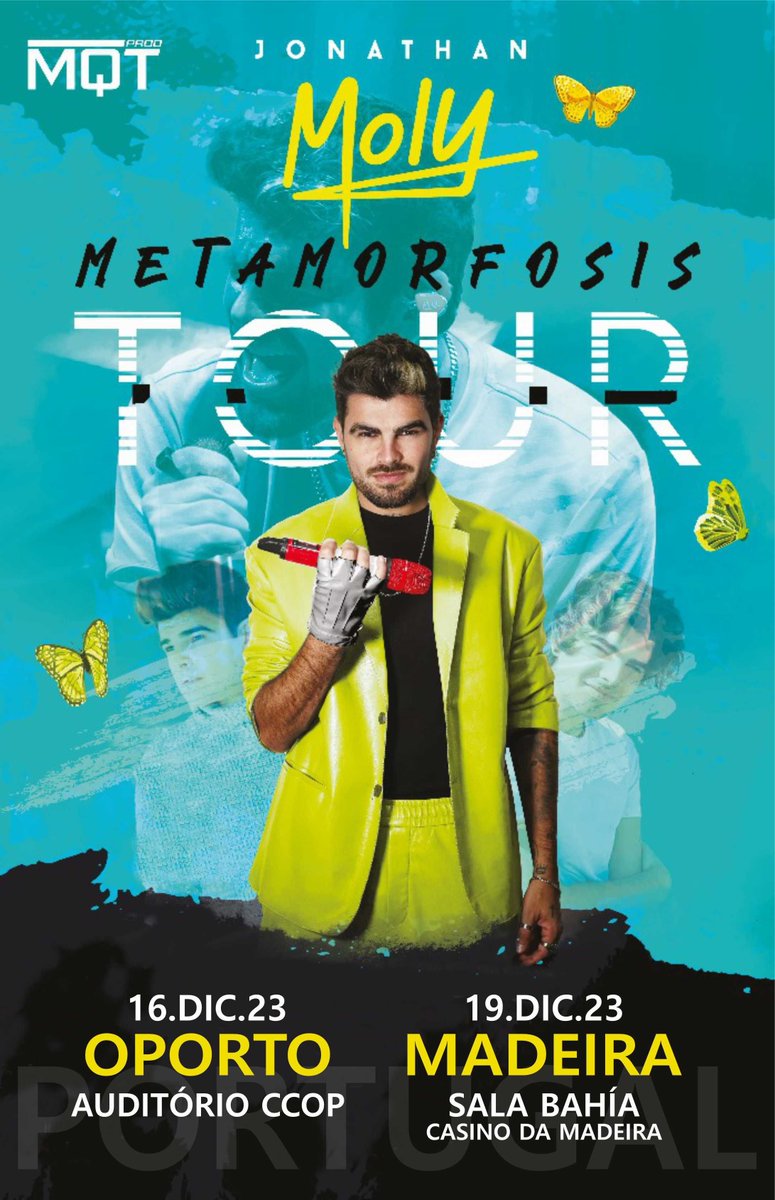 mosquitorumbero's tweet photo. En media hora se inicia la venta de entradas para los dos espectáculos de Jonathan Moly en Portugal:

PORTO | 16.12.23 - Auditorio CCOP
MADEIRA | 19.12.23 - Sala Bahía - Casino da Madeira

APROVECHA EL GRAN DESCUENTO DE LA PRE-VENTA!!!

A LA VENTA EN https://t.co/YUuPRrQptM https://t.co/2L6AmKGUqy