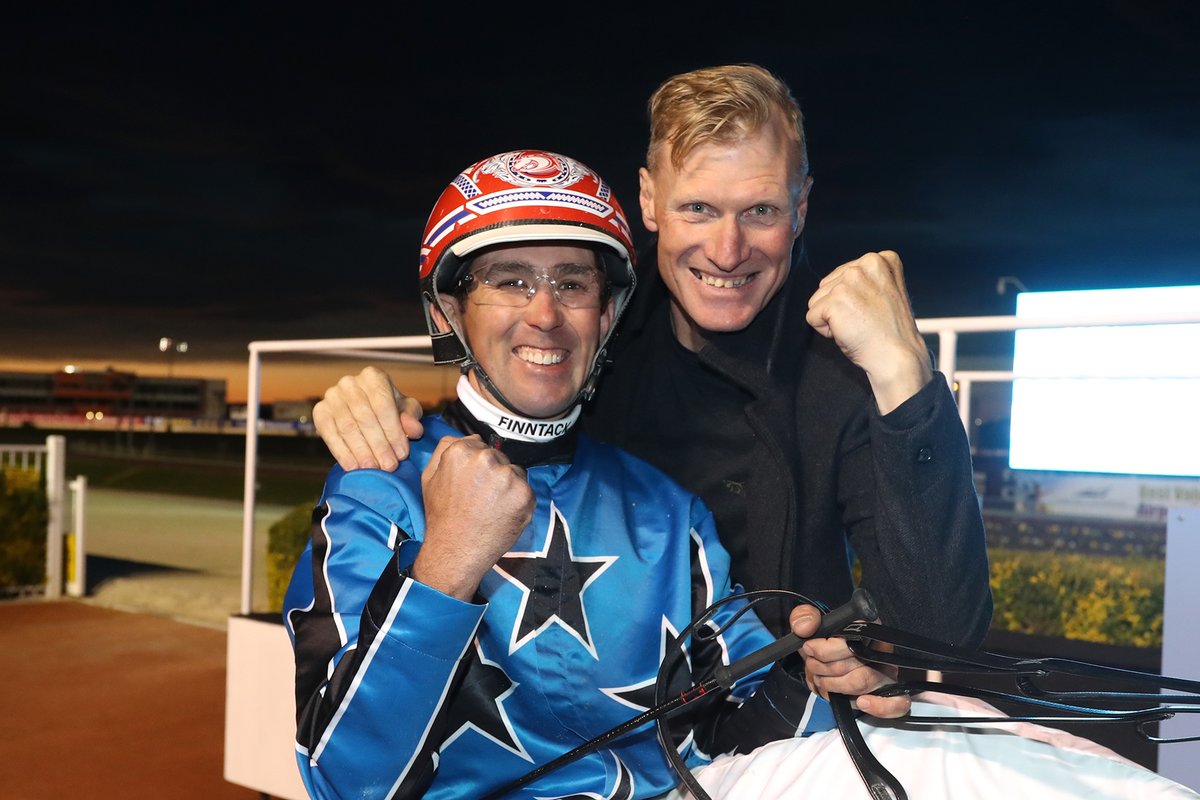 HarnessRacingNZ's tweet photo. The North Island trainers are having a great night out at Addington Raceway tonight and take out all three Harness Million races.
COASTAL BABE wins the Listed @nzbstandardbred Harness Million No.4 2YO Fillies making it three wins in a row for the filly!
#featureracing https://t.co/3XwWx1RoxN