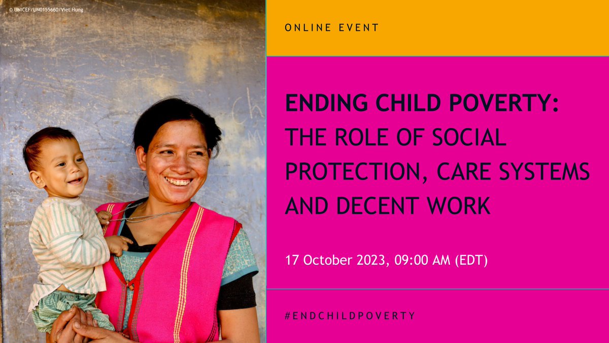 A staggering 333 million children live in extreme poverty, struggling to survive on less than $2.15 per day.

On #IDEP2023, join <a href="/globalcoalition/">ENDchildpoverty</a> to discuss the role of social protection, care systems and decent work in addressing child poverty: uni.cf/3F4NOIc