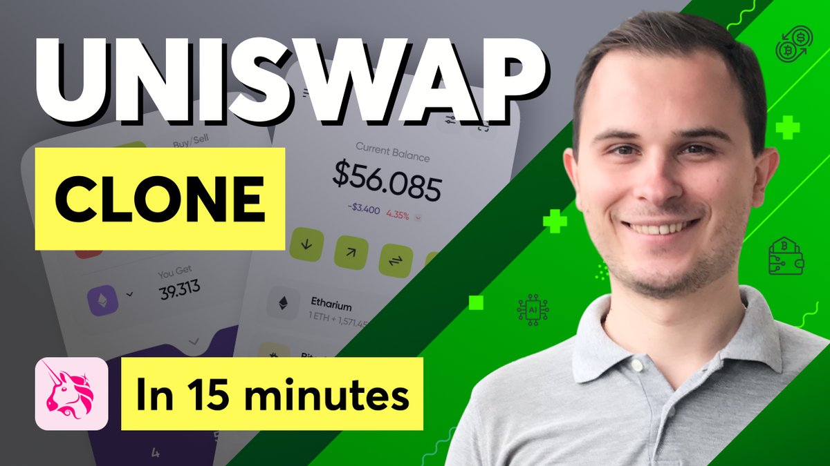 DennisBabych's tweet photo. 🚀 Learn How To Build Crypto DeFi App? Uniswap, 1Inch | Blockchain tutorial 🔗https://t.co/JEsGtLd0aT Dive into this comprehensive Blockchain tutorial and start your journey into the world of decentralized finance. 💼💡 #Crypto #DeFi #Uniswap #1Inch #BlockchainTutorial https://t.co/sFCQFxLFkc