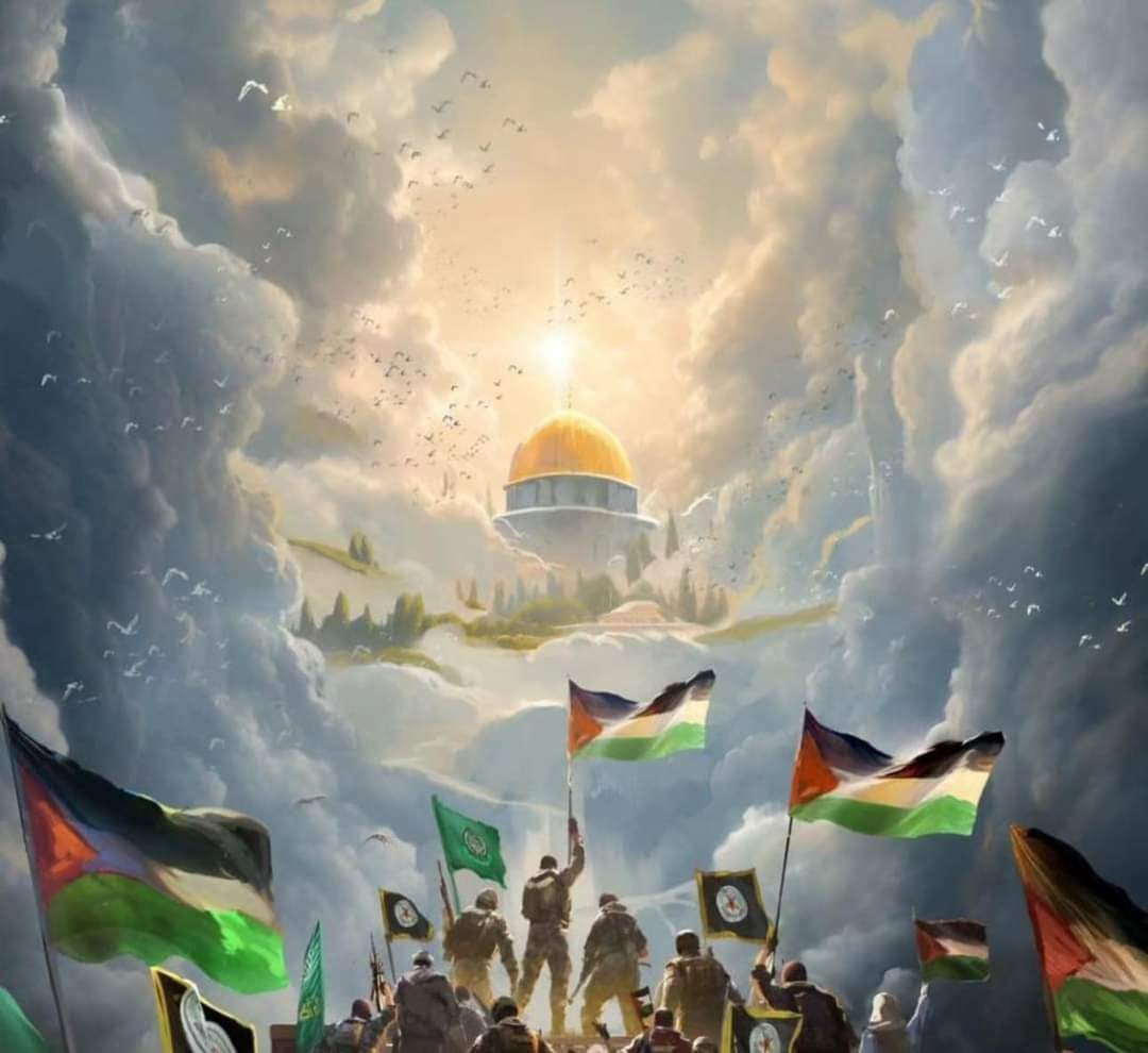 ربّـمـا قد امـتـلأت السّمـاءُ بأصـواتِ طائــراتِ الـقـتلِ والأنـيـنِ ودعـــواتِ الثڪالى وصراخِ الـقـهـرِ وأرواحِ مـلاعـبِ الأطـفـال..
حربنـا معڪم في السّمـاءِ ڪما هــي فـــي الأرض …🇵🇸