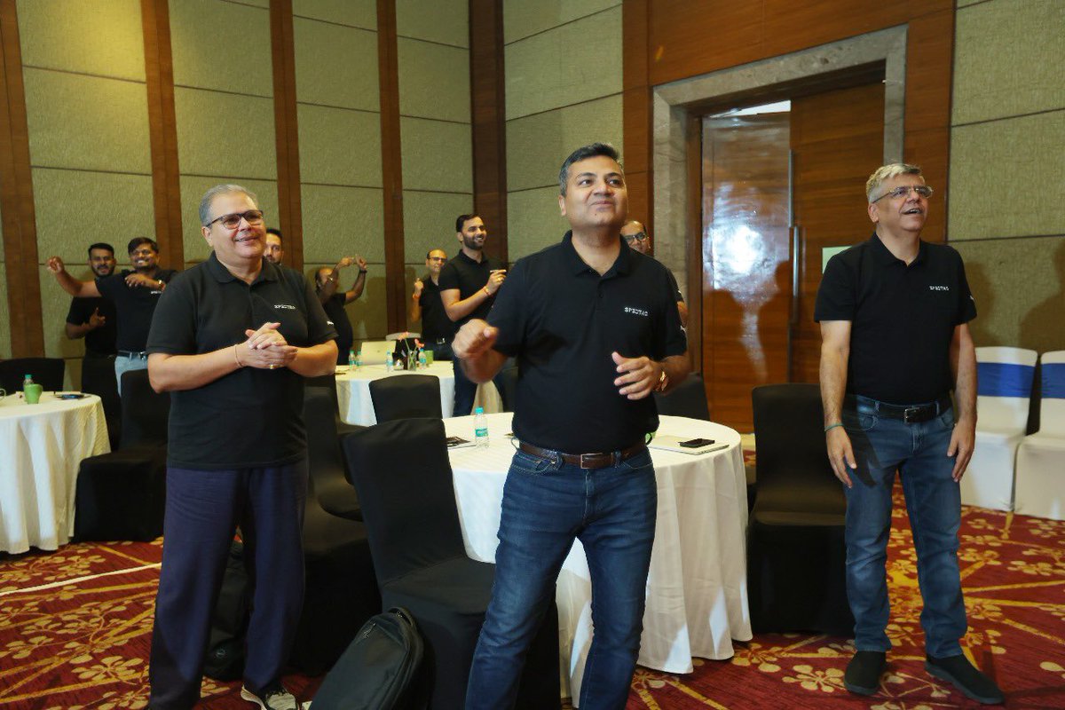 OnSpectra's tweet photo. Our recent #sales meet focused on People, Process, Performance – the pillars of success. We celebrated past achievements, set new goals, and toasted our amazing #Spectra-cular team for their unwavering dedication and hard work!
#SalesPersons #Teamwork https://t.co/AtcZs7L2Fs