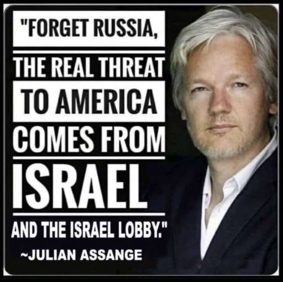 REVMAXXING's tweet photo. 🇺🇸🇮🇱 Do you agree with Assange? https://t.co/rc26doxGk1
