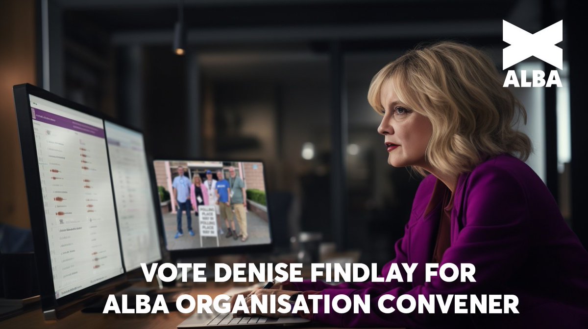 Electoral data will be key to the break through that's coming & Denise has the skills to make it happen. A tireless campaigner, she's covered the length and breadth of Scotland for Wee Alba Book events and by-elections. Vote Denise Findlay for ORGANISATION CONVENER. @gracebrod1e