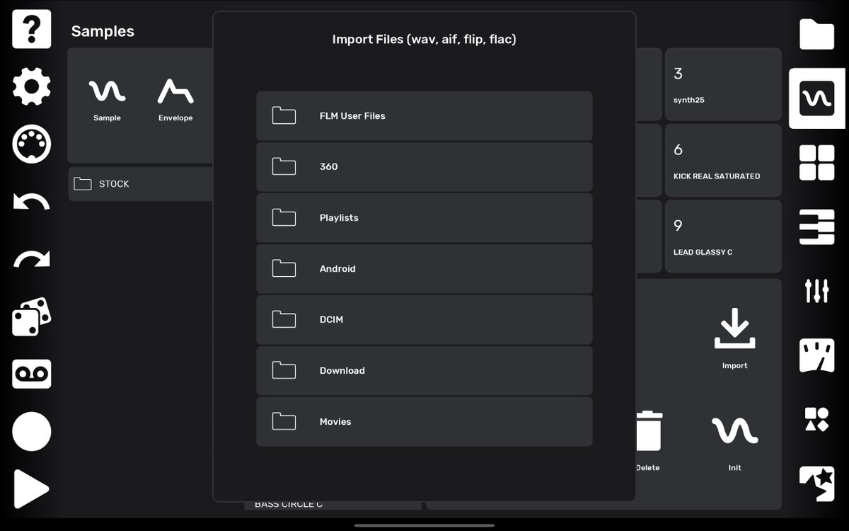 elasticdrums's tweet photo. Great news for all @flipsampler Android users: You can now load your projects (with Android 13) when they have the .flac file extension #Androidmusic https://t.co/hPa1uK0sXP