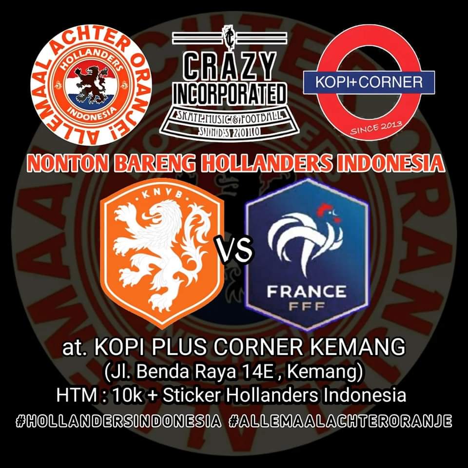 See you tonight @HollandersIndo at @KopiplusCorner! 🧡🔥
.
. 
.
@OnsOranje
@KNVB
@euro2024 
@TeamNLtweets
. 
.
. 
#OnsOranje
#Knvb
#NedFra
#euroqualfiers 
#nothinglikeoranje
#TeamNL
#SamenSterker 
#hollandersindonesia
#allemaalachteroranje
