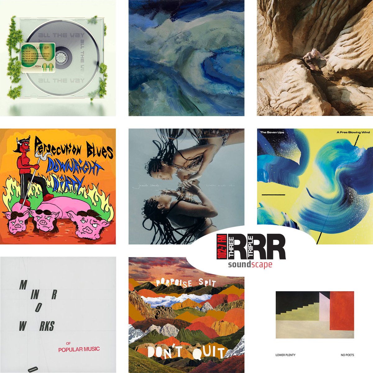 3rrrfm (@3rrrfm) on Twitter photo Triple R's Soundscape features our favourite releases of the week. This week: <a href="/jamilawoods/">jamila woods</a>, <a href="/deland_helena/">Helena Deland</a>, Lower Plenty, The Seven Ups, Porpoise Spit, Rebel Yell, <a href="/PersBluesBand/">Persecution Blues</a>, Popular Music and <a href="/squidgenini/">squidgenini</a>.
Listen to our Soundscape on Spotify: open.spotify.com/playlist/2FMLa… Triple R's Soundscape features our favourite releases of the week. This week: <a href="/jamilawoods/">jamila woods</a>, <a href="/deland_helena/">Helena Deland</a>, Lower Plenty, The Seven Ups, Porpoise Spit, Rebel Yell, <a href="/PersBluesBand/">Persecution Blues</a>, Popular Music and <a href="/squidgenini/">squidgenini</a>.
Listen to our Soundscape on Spotify: open.spotify.com/playlist/2FMLa…