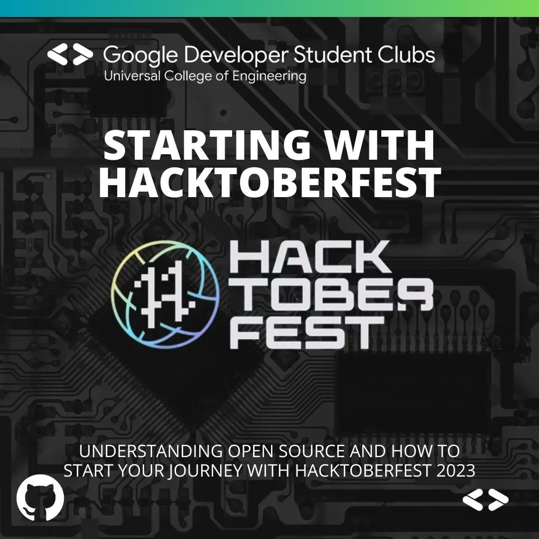 GDGUCOE's tweet photo. 📍Join us in person for an exciting GDSC event! Let's kick off Hacktoberfest and dive into the world of Git and GitHub. 🌟
We're glad to announce that @SaifSaifee_dev is the Guest Speaker for the Event. #GDSCUCOE #GDSC #Hacktoberfest #GitAndGitHub101 https://t.co/KWxkr426tE