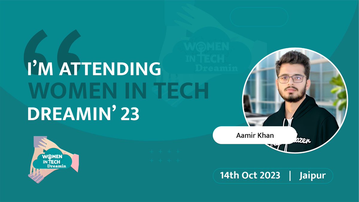 I'm excited to attend @witdreamin 2023 in Jaipur on Oct 14th 2023

@khyatu07 @NeetuBansal5 @gauravkheterpal @forceguru @abhinavguptas @RoshanKotla 
#WIT2023 #SalesforceCommunity
