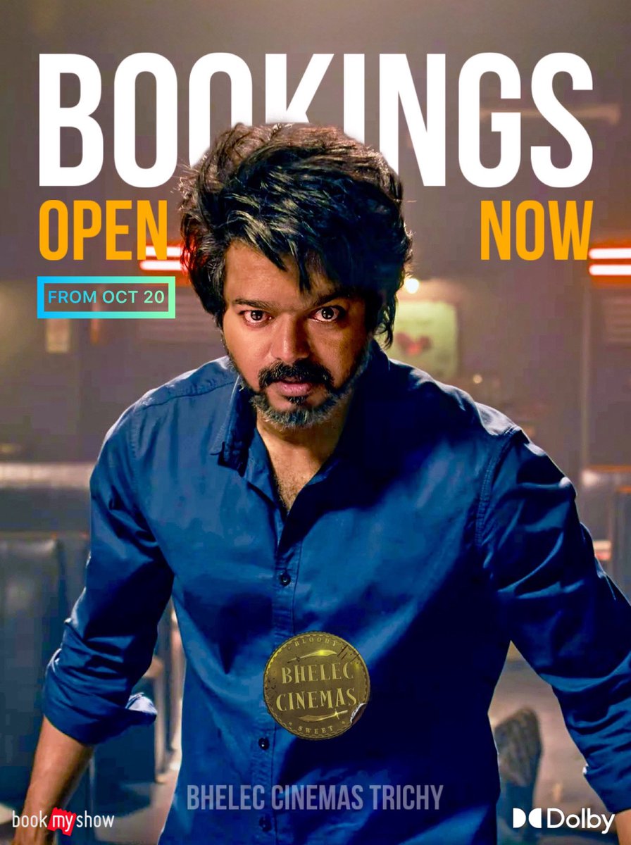 BHELECcinemas's tweet photo. The Much Awaited #ThalapathyViiay’s #LEO Bookings Open Now in @BHELECcinemas From DAY-2.
Only on @bookmyshow!

Grab your Tickets Now @bookmyshow 

Link🔗https://t.co/mGRB5t15C8

#Leobookings | #LeofromOct19 https://t.co/ueIFYwxPc2