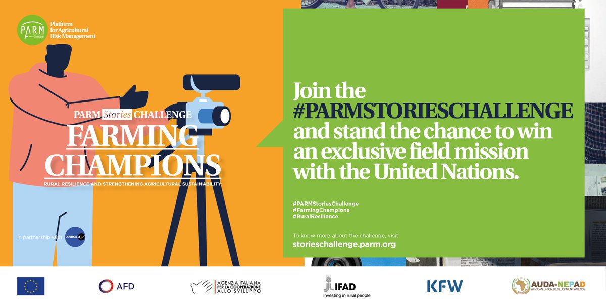PARMinfo's tweet photo. #CallForJournalists

Are you a journalist or media professional interested in promoting the work of rural farmers that make a   difference?

Participate in the #PARMStoriesChallenge to narrate the stories of #FarmingChampions that developed   innovative initiatives to strengthen their self-resilience serving the needs of their community and beyond!

JOIN NOW: https://t.co/UgqfWY9sDQ

#RuralResilience
#WorldFoodDay
#RuralWomenDay
