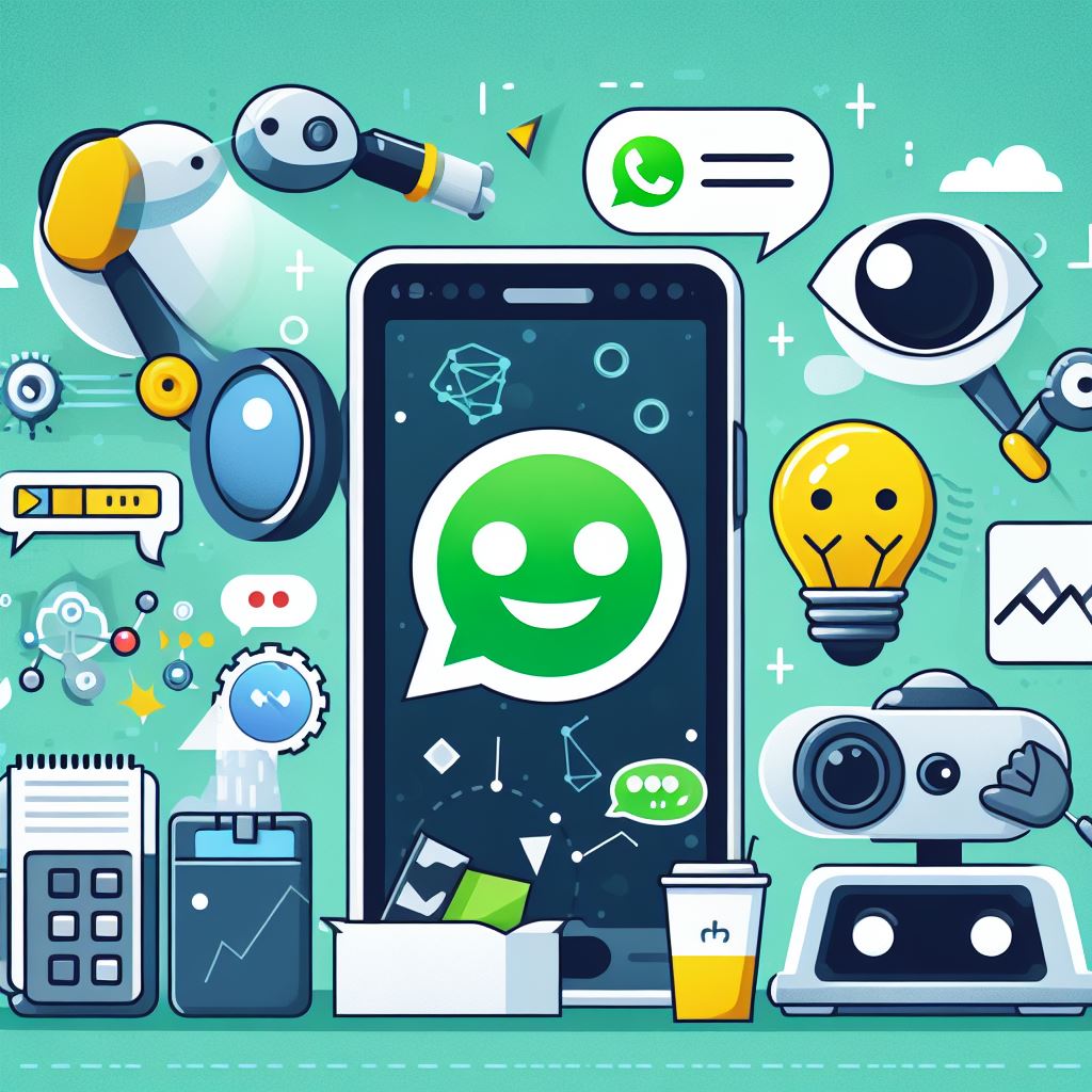 Entertopcommy's tweet photo. Exciting news! 🎉 Meta unveils new #AI tools on WhatsApp: 
1️⃣ Custom stickers to jazz up your chats ��
2️⃣ AI-powered discussions to fuel your debates 🗣️
3️⃣ Type "/imagine" to create realistic images of your ideas 🖼️
🚀 #WhatsApp #MetaAI https://t.co/4tYf53Ty6p https://t.co/MHM6ouYZ07