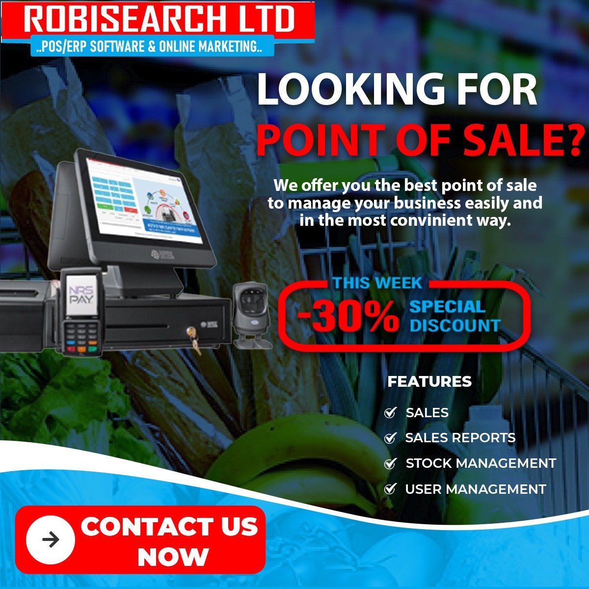 Emmanuel1720703's tweet photo. Are you looking for point of sale robisearch offers the best point of sale to manage you businesses this week they offer 30% discount
https://t.co/xISopC1HQl
0716 413386/ 0780 655987
@RobisearchICT
#KenShowsWorking
#NationalCinemaDay
#Friday13th https://t.co/s1hO7mRz88