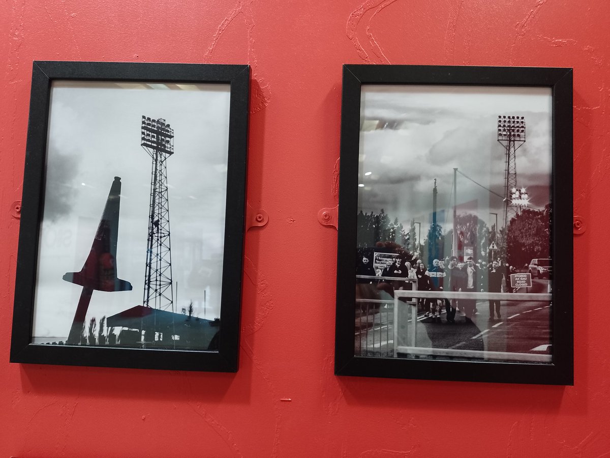 #floodlightporn as art @49Dispensary in Wrexham. Thanks @gwylwalgoch for helping to organise this fantastic exhibition. #floodlightfriday