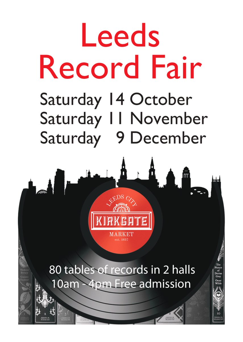 Tomorrow will soon be today. 80 tables of vinyl records in 2 halls at Kirkgate indoor market, round a few corners from these great record shops @thewallofsound <a href="/Crash_Records/">Crash Records</a> <a href="/JumboRecords/">Jumbo Records</a> <a href="/TribeRecordsUK/">Tribe Records Leeds</a> #LEEDS #recordfair #recordshop #vinylrecords leedsrecordfair.com