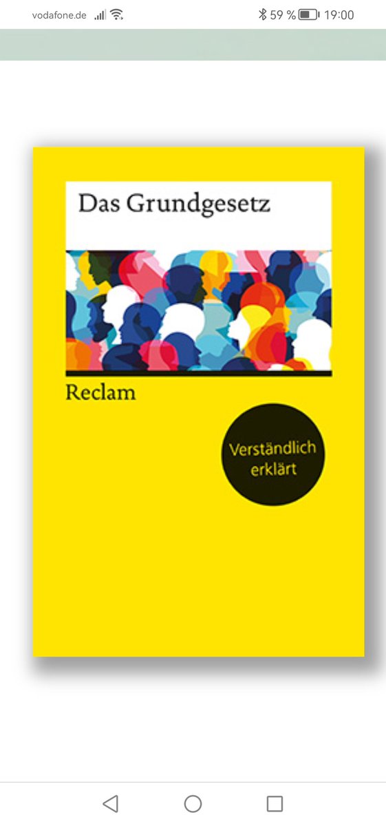 #coronaverlosung 652: Mit grosser Freude kommt heute das #GG mit Erläuterungen in den Topf, das bei @ReclamVerlag erschienen ist. Teilnahme per RETWEET, Verlosung am Abend. Viel Glück! 🙂