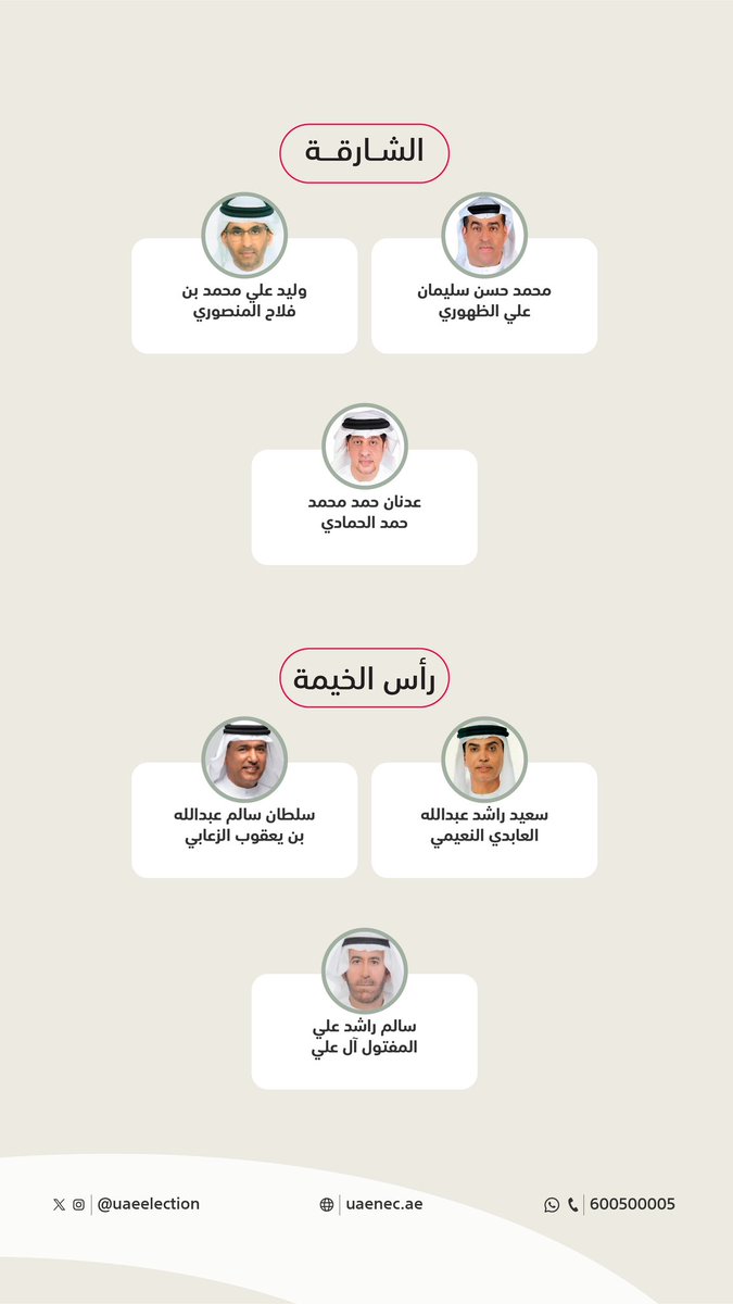 uaeelection's tweet photo. اعتمدت اللجنة الوطنية للانتخابات القائمة النهائية للمرشحين الفائزين في انتخابات المجلس الوطني الاتحادي 2023، وذلك بعد فصلها في الطعون المقدمة إليها. وبهذه المناسبة، تهنئ اللجنة الوطنية جميع المرشحين الفائزين، كما تشكر جميع الذين ساهموا في نجاح العملية الانتخابية.

#نشارك_للإمارات https://t.co/xlV1tpkM3M