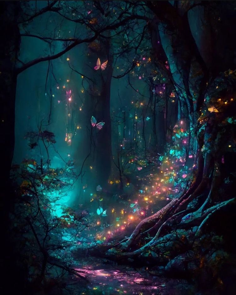 Enchanted Fairy Forest Wallpaper